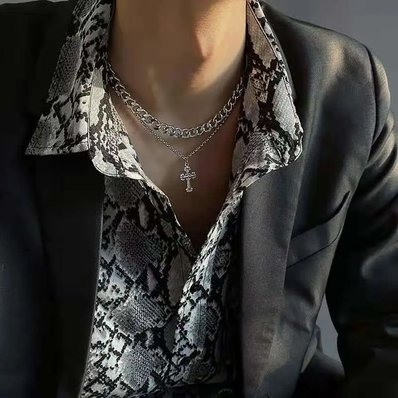 Men's & Women's Fashion Titanium Steel Clavicle Necklace