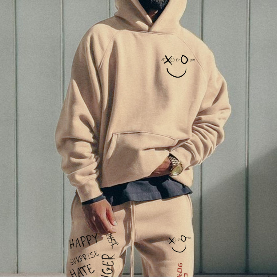 

Tan "feeling" Hoodie