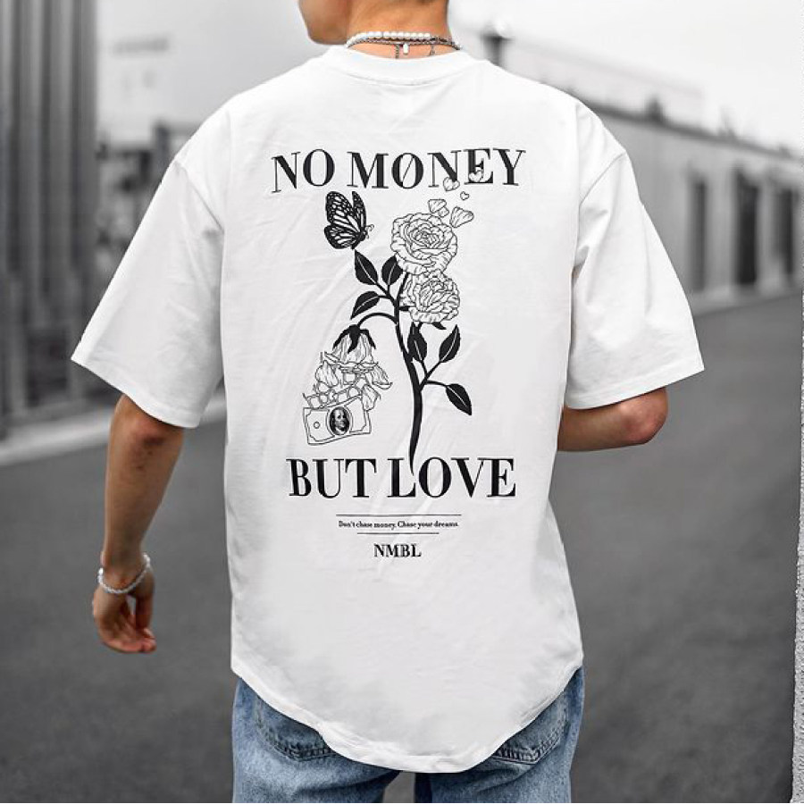

Men's Retro Street Trend Print Casual T-Shirt