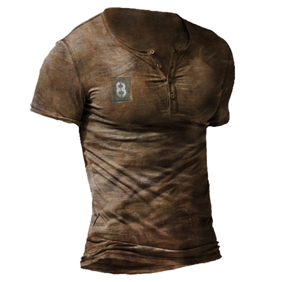 

Fashion retro casual short-sleeved T-shirt