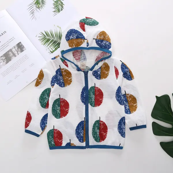 【12M-7Y】Children Breathable Contrast Printing Sunscreen Jacket - Popopiestyle.com 