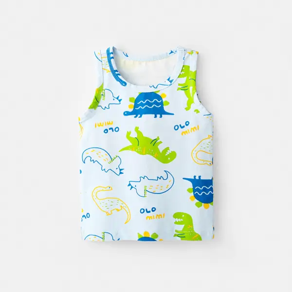 【12M-7Y】Boys Cartoon Print Sports Vest - Popopiestyle.com 