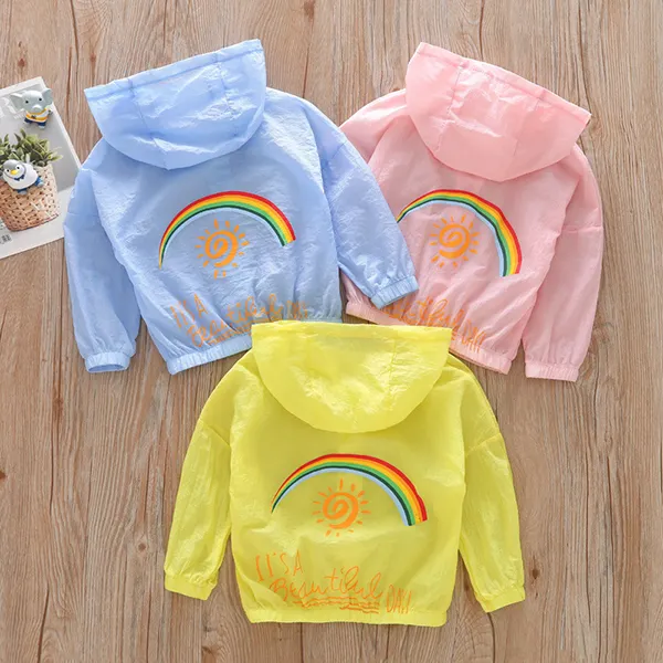 【18M-7Y】Girls Cartoon Print Sunprotect Light Jacket - Popopiestyle.com 