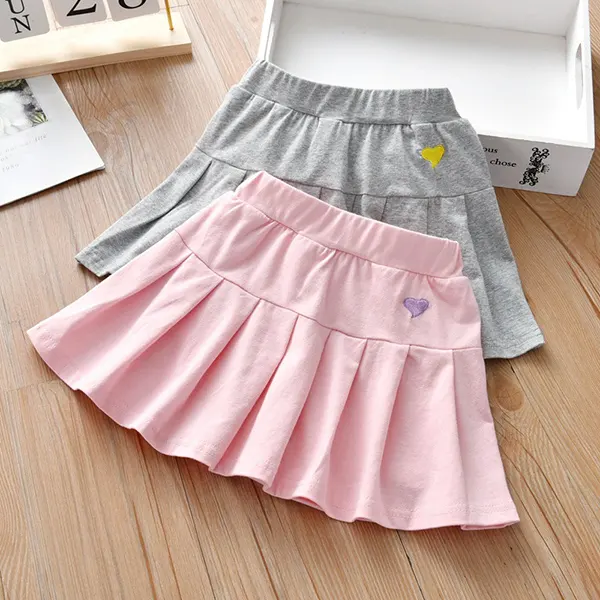 【18M-7Y】Girls College Style Pleated Skirt - Popopiestyle.com 