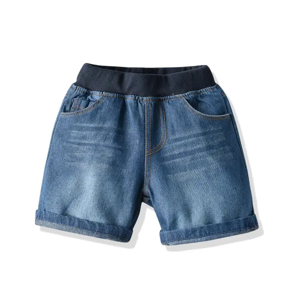 Boys Trendy Denim Shorts - Popopiestyle.com 