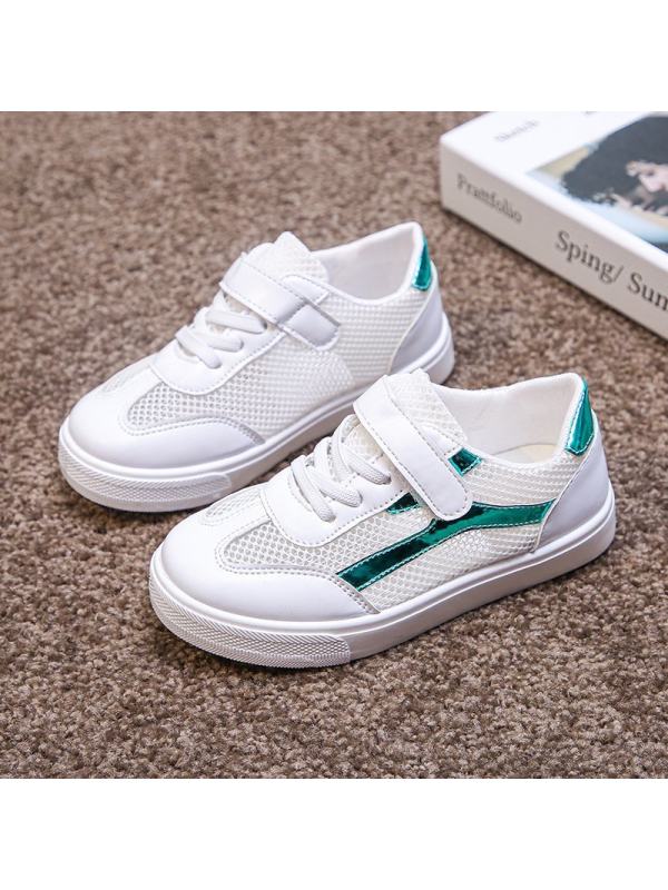 Girls Breathable Contrast Color Stitching Casual Shoes