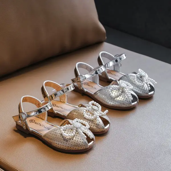 Girls Crystal Butterfly Embellished Princess Sandals - Popopiestyle.com 