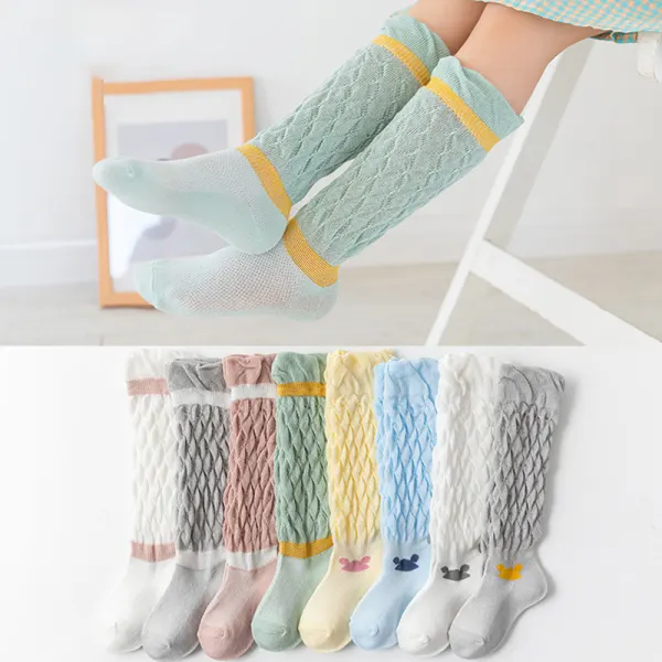 【0M-3Y】Girls Sweet Multicolor Socks - Popopiestyle.com 