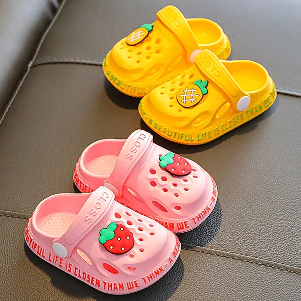 Children's Cute Cartoon Kids Baotou Beach Hole Shoes - Popopiestyle.com 