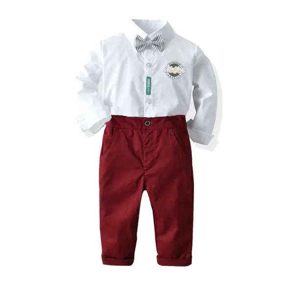 【12M-9Y】Boys' Shirts Trousers Suit - Popopiestyle.com 