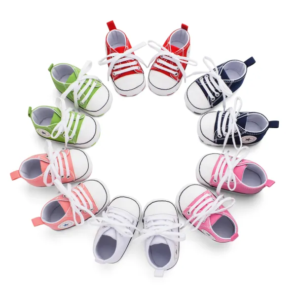 Multicolor Baby Canvas Shoes - Popopiestyle.com 