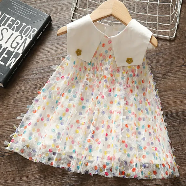 【12M-5Y】Girl Sweet Lace Sleeveless Dress - Popopiestyle.com 