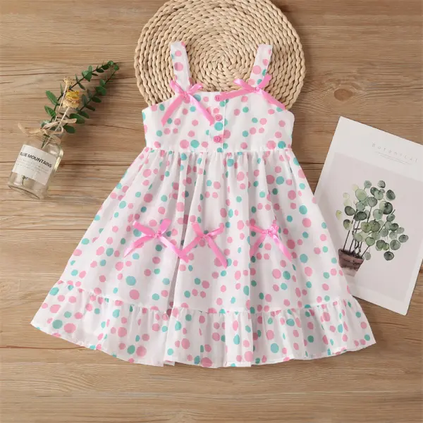 【18M-9Y】Girls Sling Casual Printed Dress - Popopiestyle.com 