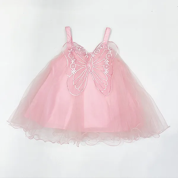 【18M-7Y】Girls' Three-dimensional Butterfly Puffy Suspender Skirt - Popopiestyle.com 