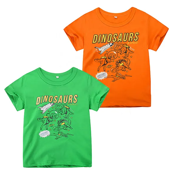 【12M-7Y】Boys Cartoon Print Short-sleeved T-shirt - Popopiestyle.com 