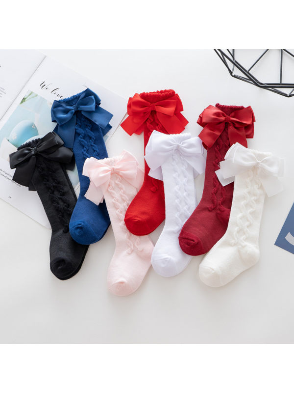 Double Bow Baby Socks