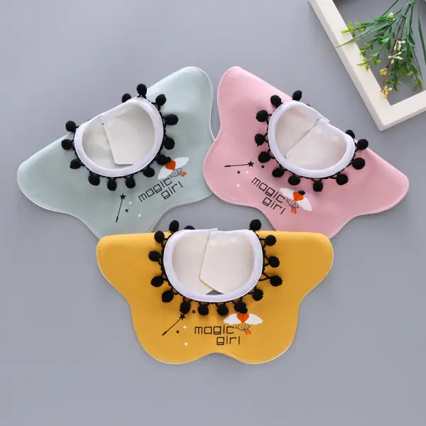 Baby Comfortable Ball Ball Saliva Towel Waterproof Petal Bib - Popopiestyle.com 