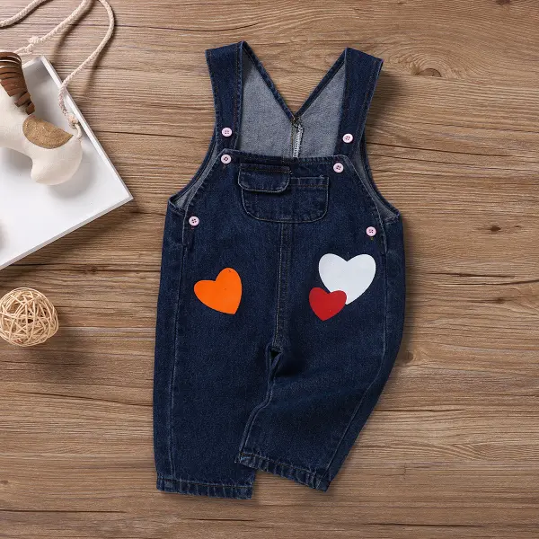 【6M-3Y】Kids Casual Denim Overalls - Popopiestyle.com 