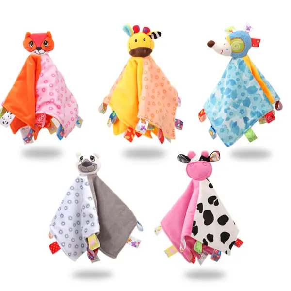 Baby Animal Rattles To Accompany Sleeping Comfort Towel - Popopiestyle.com 