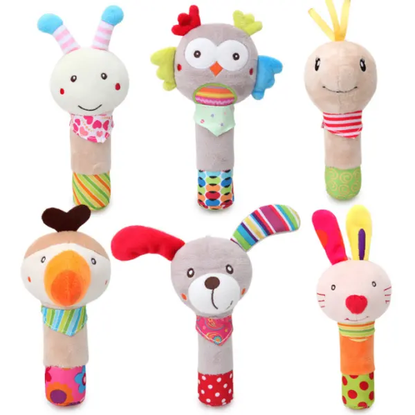 Baby Rattle Soft Activity Crib Stroller Animal Shape - Popopiestyle.com 