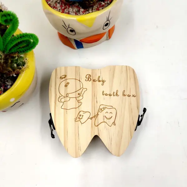 Baby Deciduous Teeth Lanugo Umbilical Cord Storage Box - Popopiestyle.com 