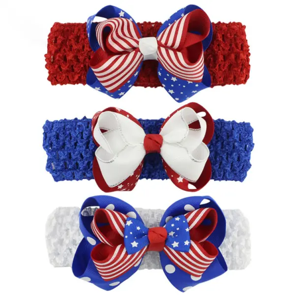 Girls Independence Day 4th Of July Headband - Popopiestyle.com 