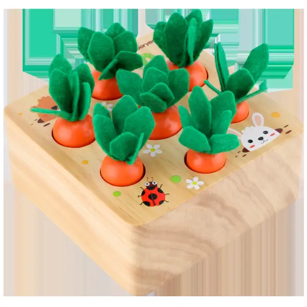 Wooden Simulation Radish Pulling Toy - Popopiestyle.com 