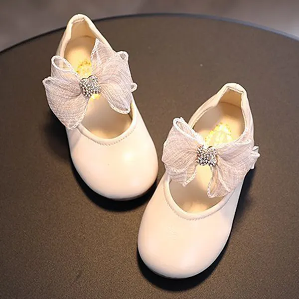 Girl Lace Plain Princess Shoes - Popopiestyle.com 