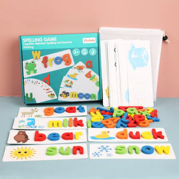 Kids English Letter Recognition Word Spelling Puzzle - Popopiestyle.com 