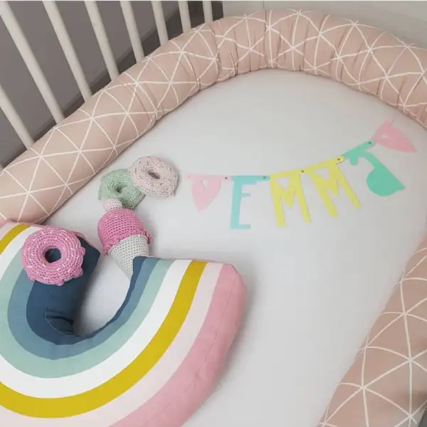 Cartoon Cloud Cylindrical Baby Bumper Bed For All Seasons - Popopiestyle.com 