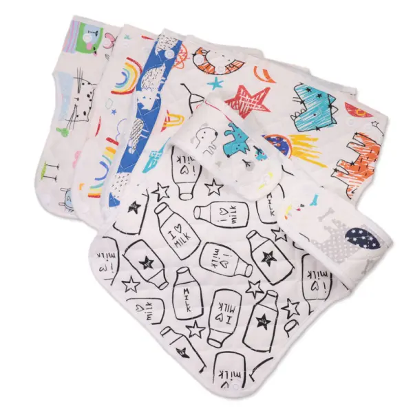 Baby Cartoon Cotton Double-sided Sling Bib Saliva Towel - Popopiestyle.com 