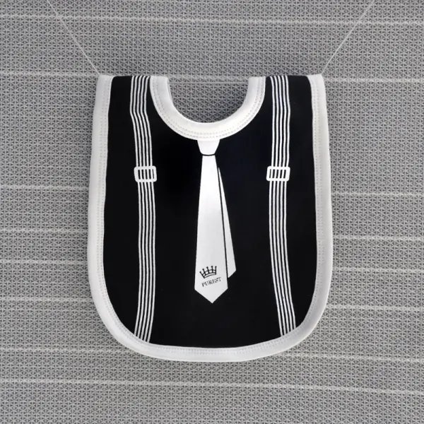 Baby Boy Cotton Absorbent Gentleman Style Bib Saliva Towel - Popopiestyle.com 