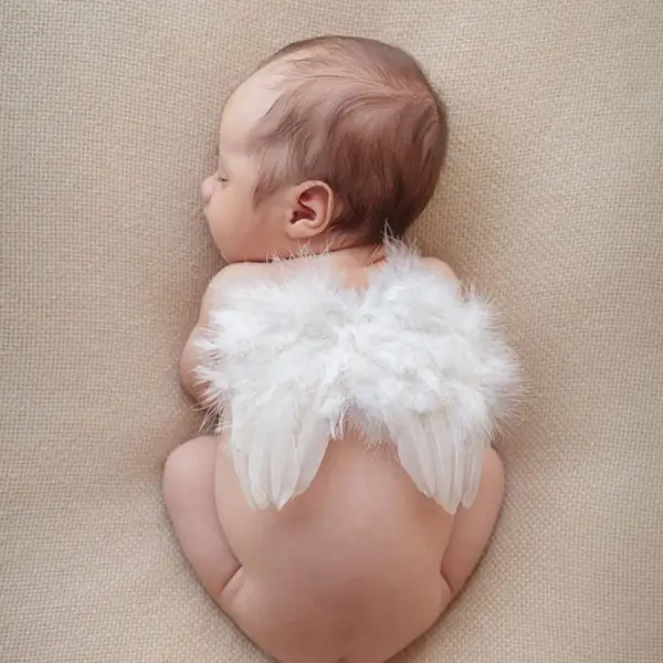 Kids Angel Feather Wings Photo Costume - Popopiestyle.com 