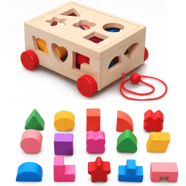 Multifunctional Box Shape Matching Drag Toy - Popopiestyle.com 