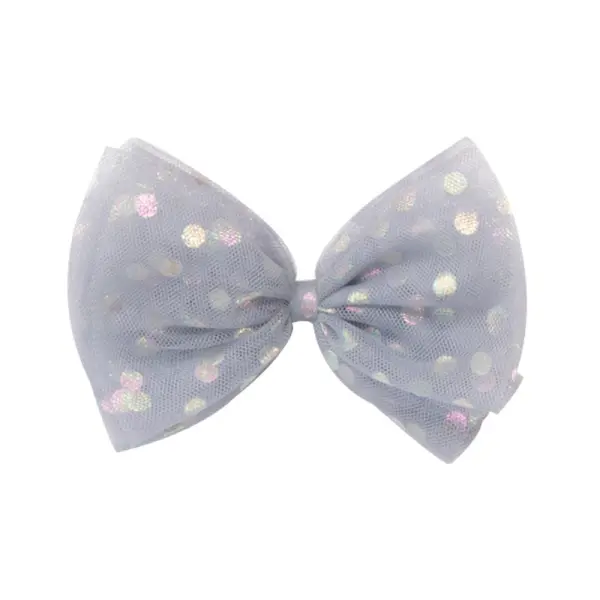 Girls Color Polka Dot Mesh Hairpin - Popopiestyle.com 