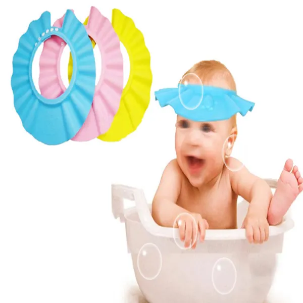 Baby 4-speed Adjustable Ear Protection Bath Shower Cap - Popopiestyle.com 