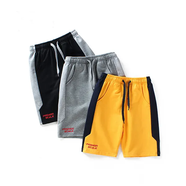 【4Y-13Y】Boys Contrast Stitching Trendy Shorts - Popopiestyle.com 