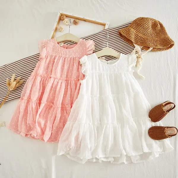 【18M-7Y】Girls Sweet Cute Sleeveless A-line Dress - Popopiestyle.com 