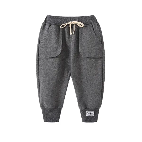 【18M-9Y】Boys Trendy Knitted Sports Trousers - Popopiearab.com 