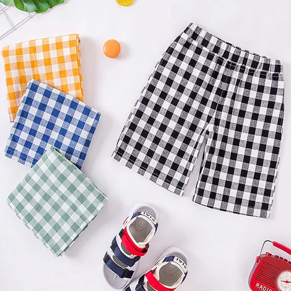 Boys' Checkered Casual Sports Pants - Popopiestyle.com 