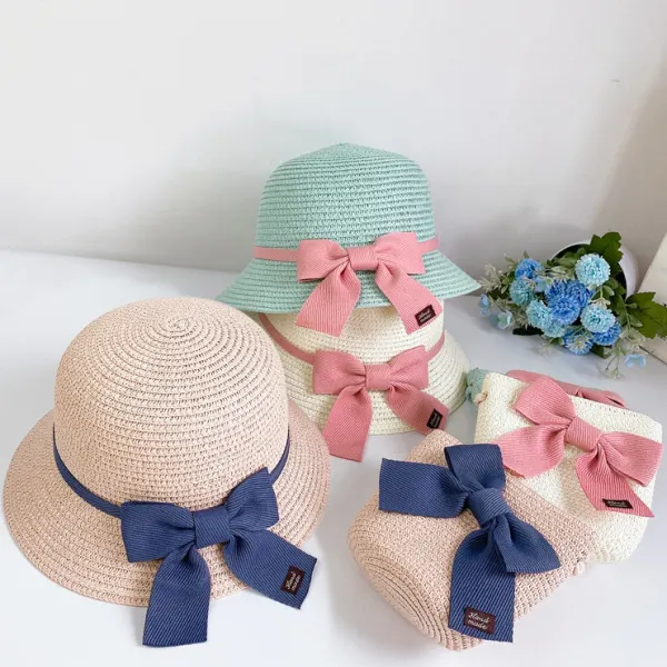 Sweet Bow Hat and Bag Set - Popopiestyle.com 