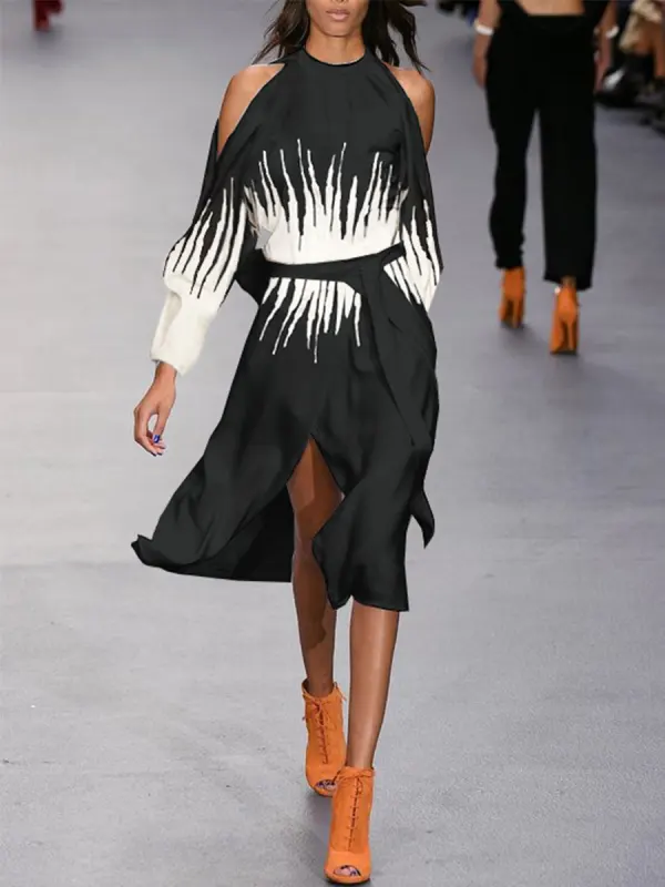 Liányīqún Fashionable And Elegant Printed Dress - Anystylish.com 