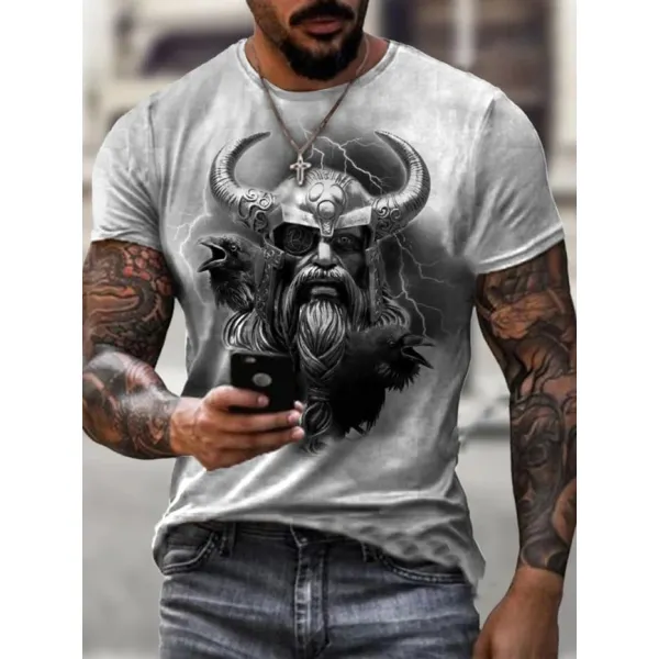 дизайнерская футболка с винтажным принтом воинов - Woolmind.com 