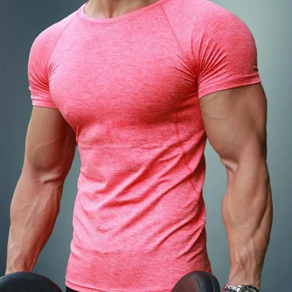T-shirt de sport de fitness décontracté pour hommes - Woolmind.com 
