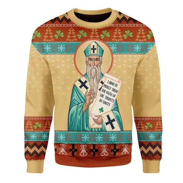 Men's St. Patrick Ugly Christmas Sweatshirt - Woolmind.com 