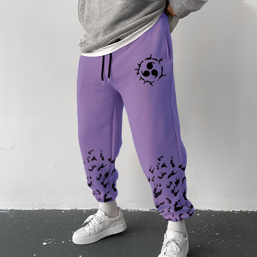 Anime Print Casual Sports Chic Pants