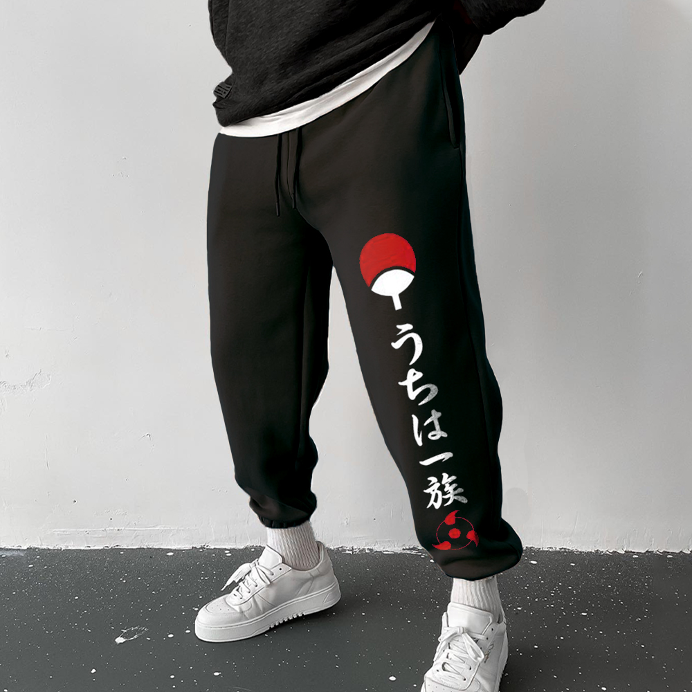 Anime Print Casual Sports Pants