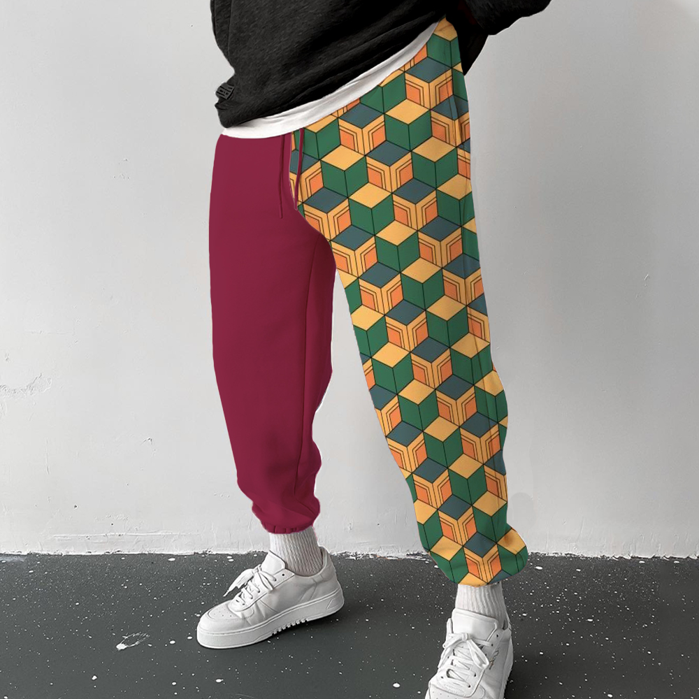 Anime Print Casual Sports Pants