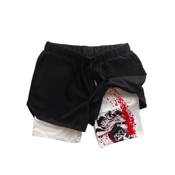 Men's Casual Drawstring Print Shorts - Faciway.com 