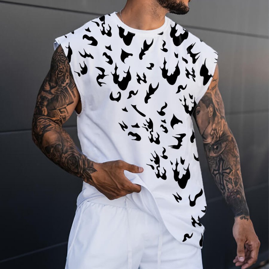 

Men's Anime Print Casual Sports Vest